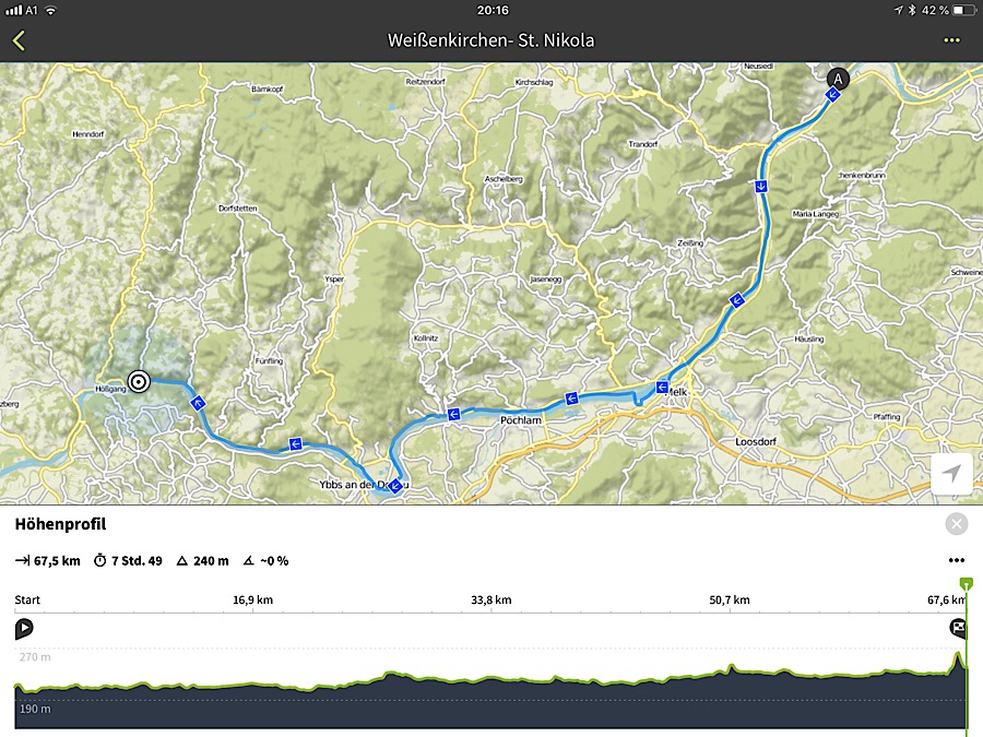 Strecke Weißenkirchen - St. Nikola