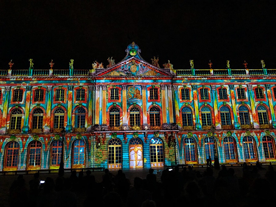 Lichtershow am Stanislav-Platz